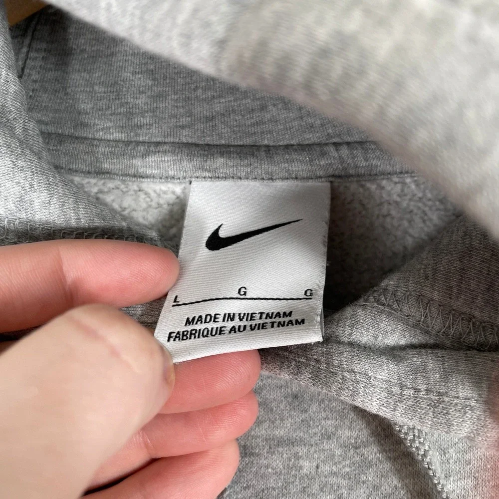 Nike United States Olympic Team Hoodie Mens Large Gray Graphic Logo Fleece